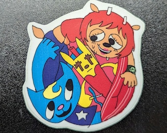 Um Jammer Lammy Glossy Waterproof Sticker (Original Artwork)