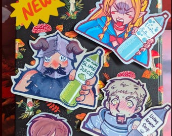 Dunmeshi Stickers! (Original Artwork) Glossy