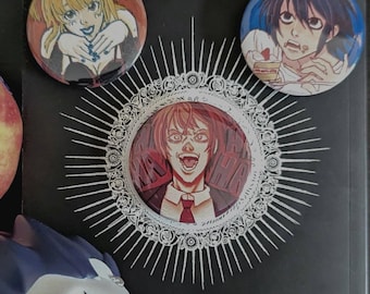 Light Yagami & L Enamel Pin Set | Death Note Pins - Etsy