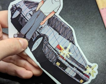 Takumi Initial D Glossy Waterproof Sticker (Original Artwork)