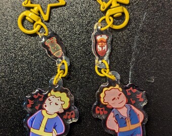 Vault Boy/The Ghoul Keychains (Double-Sided)