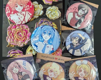 Vocaloid Large 2" Buttons