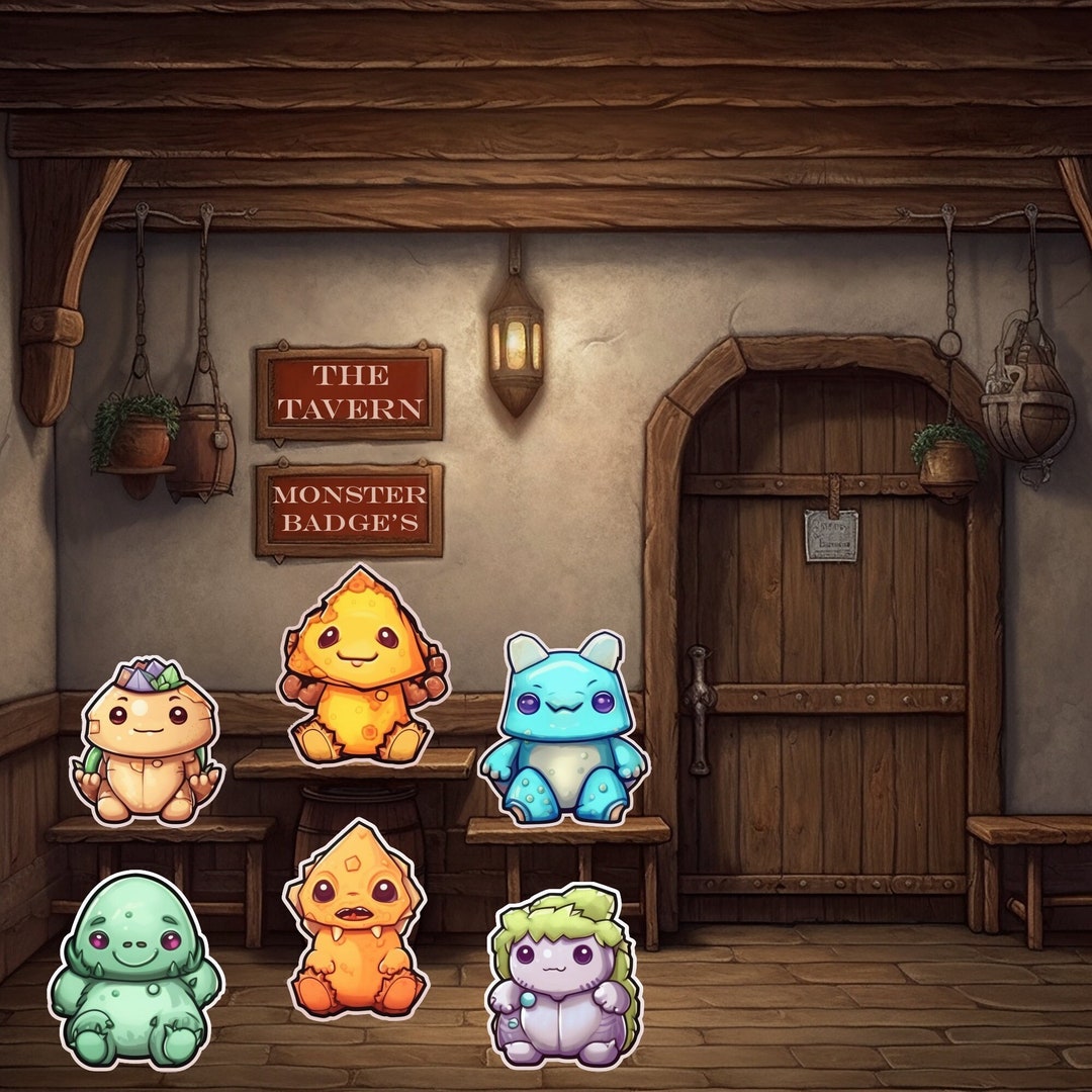 Twitch Monster Sub Badge | Sub Badge Monster, 6 Different Cute Monster ...