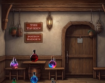Twitch Potion-märke | | Twitch Potions, Twitch Potion-märken, Twitch-kanalförbättringar, streamingtillbehör, personliga märken
