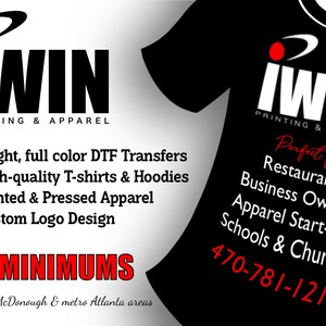 Custom DTF Transfers, Full Color DTF for T-Shirt, Ready for Press, Direct To Film Transfers, Bulk, Wholesale DTF Prints, Heat Transfer