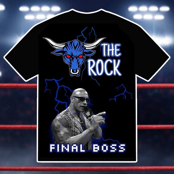 THE ROCK Final Boss WWE t-shirt