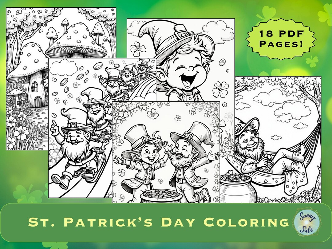 Coloring Pages St. Patrick's Day Classroom Activity PDF Digital ...
