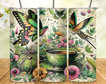 Motyl Koliber PNG, 20-uncjowa cienka folia do kubków, sublimacja, do użytku komercyjnego, do pobrania cyfrowego, bez szwów