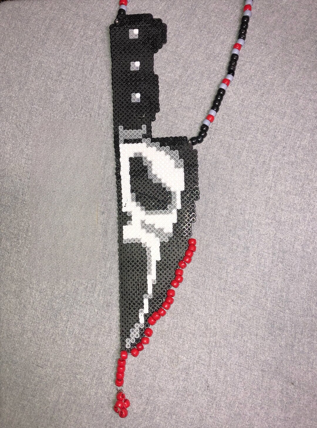 Scream Ghost Face Knife Blade Perler Bead Kandi Necklace Etsy