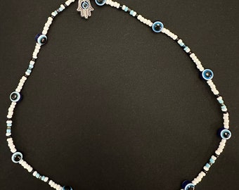 Blue Eyes and Beads Necklace