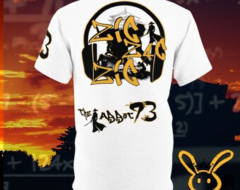 ZigZagZig 93 WHITE Men's Graphic Tee (All praise to The Abbot) RZA shirts, Rza Tee, Wu Tang Clan T-shirt, Wu Tang Tees