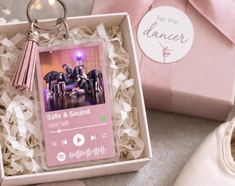 Keychain - Custom Album Cover - Dancer Gift