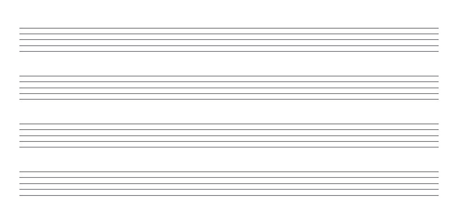 Staff Paper Music Sheet - Etsy