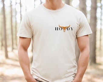 Texas Cowboys Shirt, Western American Tshirt, Longhorn Retro Shirt, Country Tee, Boho Cow Shirt, Western tee, Howdy shirt, Rodeo Shirt