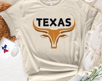 Texas Cowboys Shirt, Western American Tshirt, Texas Cowboy Retro Shirt, Country Tee, Boho Cow Shirt, Western tee, Texas shirt, Rodeo Shirt