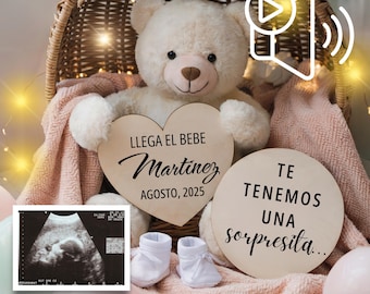 Personalized Baby Announcement Video with Audio | Spanish (Digital Download)
