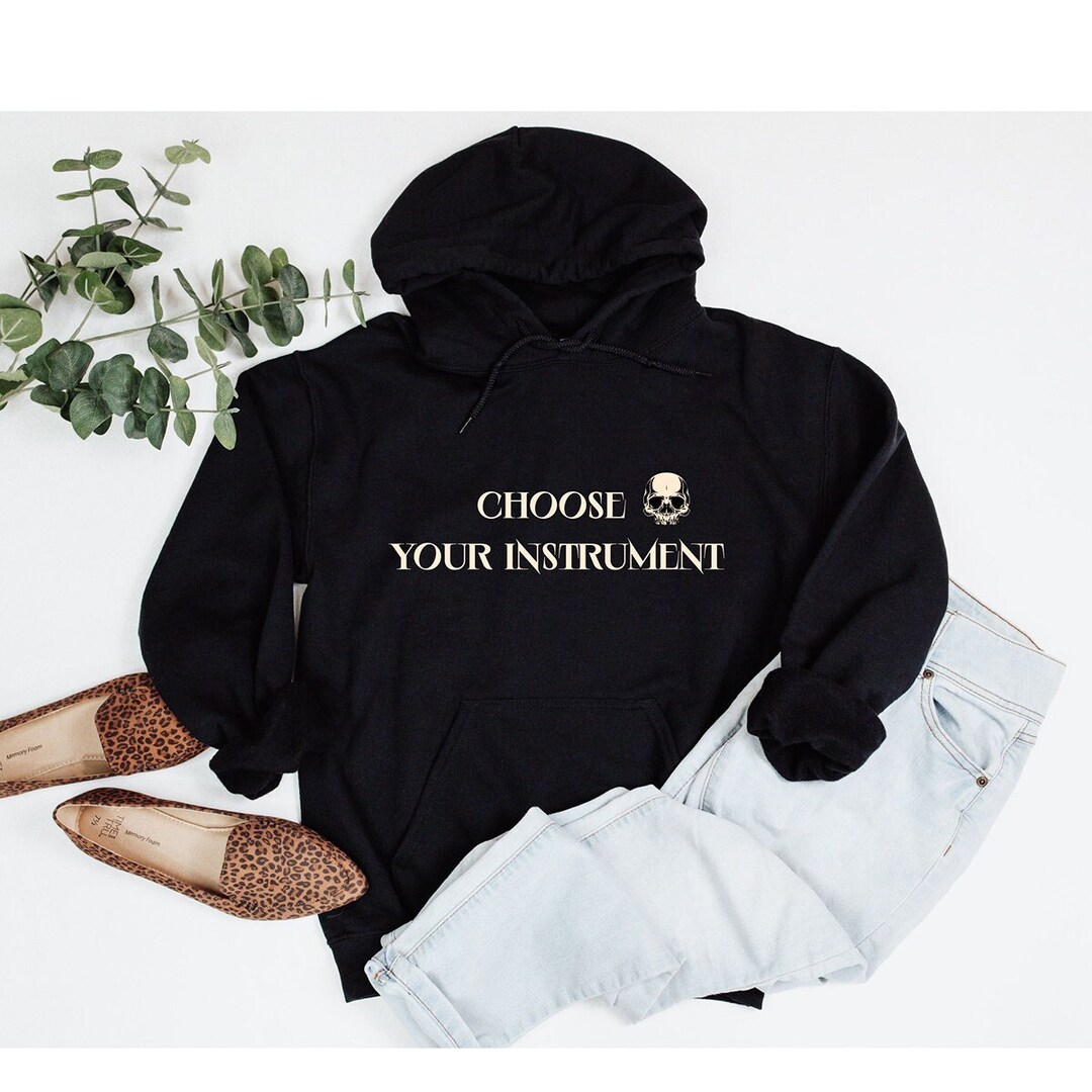 Personalized Music Hoodie, Music Skull Hoodie, Skull Hoodie, Rock Music