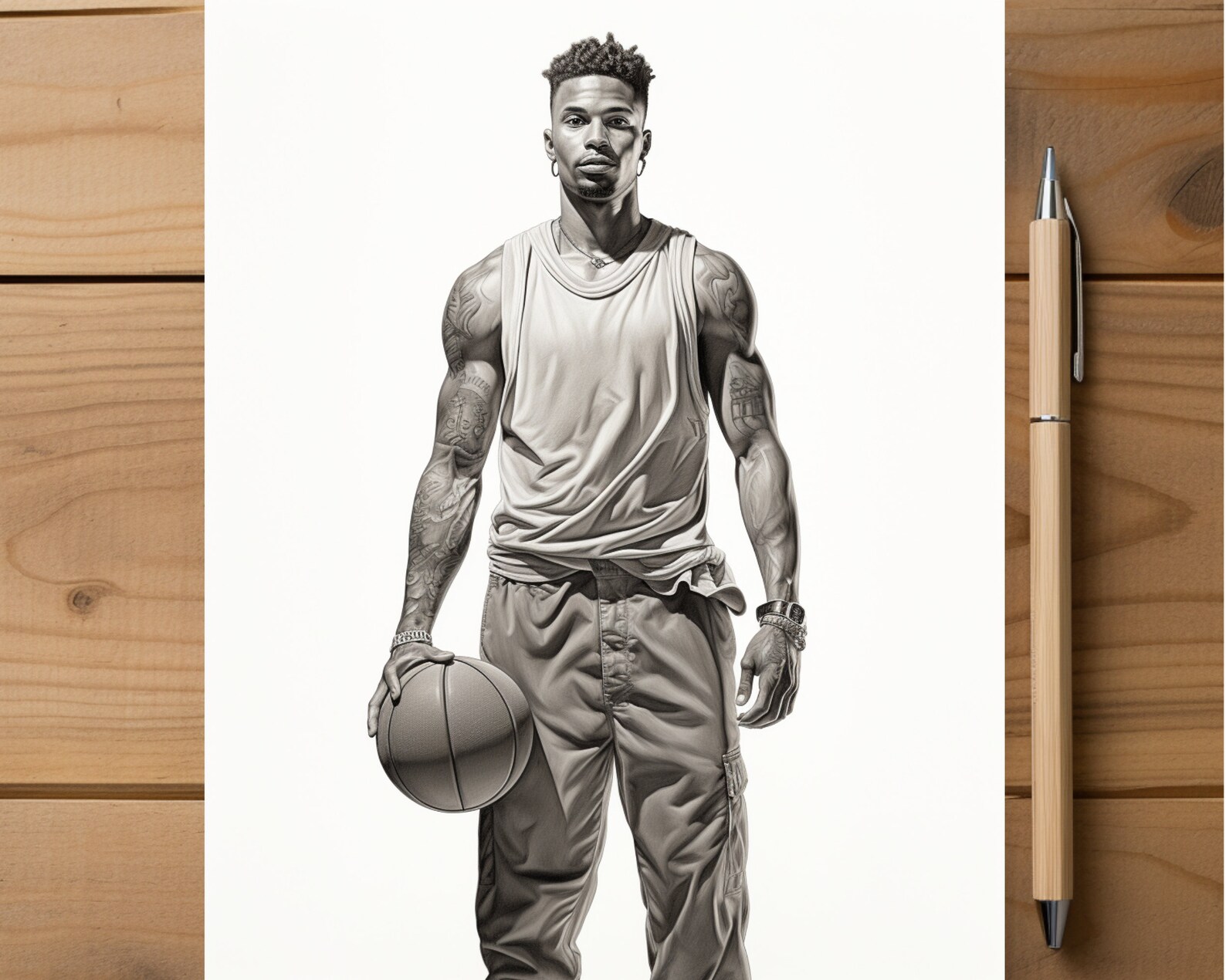 Handsome Black Men Coloring Pages for Adult Coloring Book Printable PDF ...