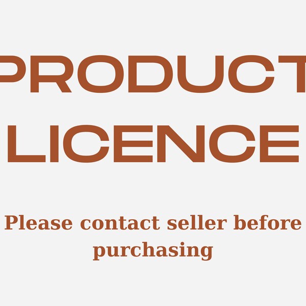 PRODUCT LICENCE