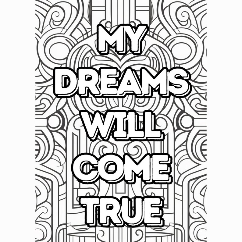 100 Motivational Quotes Coloring Pages for Adults Relaxation - Etsy