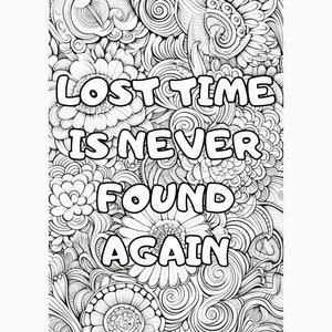 100+ Motivational Quotes Coloring Pages for Adults Relaxation and ...