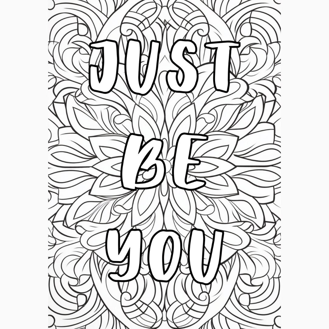 100 Motivational Quotes Coloring Pages for Adults Relaxation - Etsy