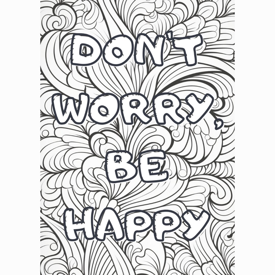 100 Motivational Quotes Coloring Pages for Adults Relaxation - Etsy