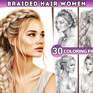 Adult Coloring Pages Beautiful Woman Printable Book Grayscale Hairstyle Illustration Beauty Inspirations Femme Coloring Pages Female woman