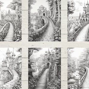 Enchanted Forest Coloring Book for Adults Printable Magical Forest ...