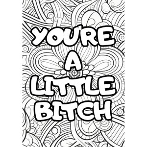 100 Swear Word Coloring Pages Coloring Book Page for Adults Word ...