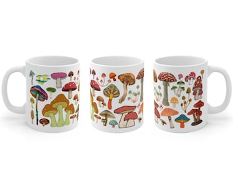 Mushroom Party mug gift fathers day retro vintage aesthetic vintage decor style retro mushrooms vintage mushroom mug design mushroom gift