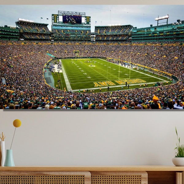 Lambeau Field Panoramic Print Etsy