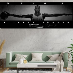 poster di Michael Jordan Wings incorniciato