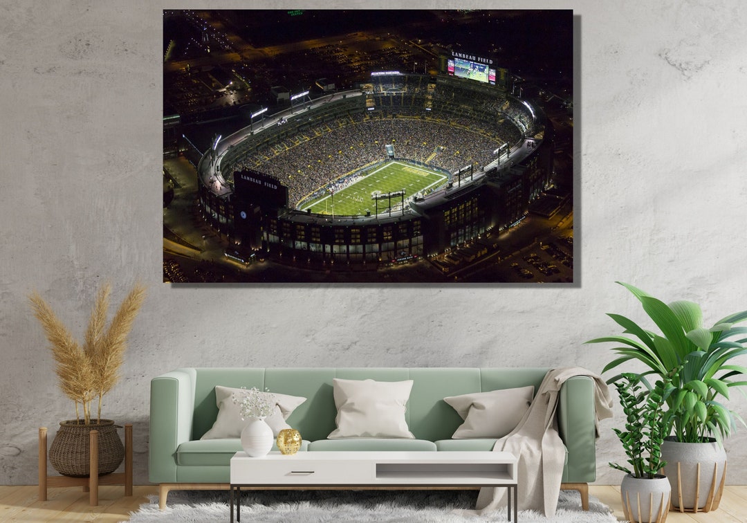 Lambeau Field Stadium Ready to Hang Canvas,lambeau Field Game Day