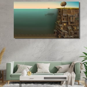 Salvador Dali Bild Auf Leinwand, Abstraktes Ei, Son Produktbild-Vorschau 3