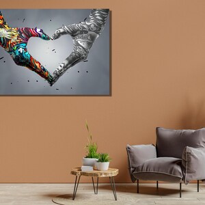 Sechars Wein-Gemälde An Leinwand – Modernes Wandbild In Türkis & Rot, 61x91,4 Cm, Fertig Zum Aufhängen Für Küche, Esszimmer Oder Bar