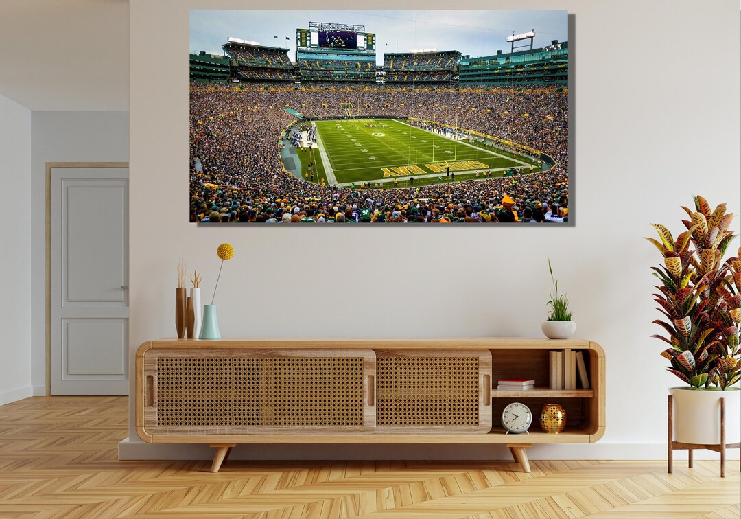 Lambeau Field Stadium Ready to Hang Canvas,lambeau Field Game Day