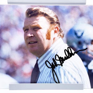 John Madden Raiders Coach signiertes signiertes Foto authentisches 8X10 COA