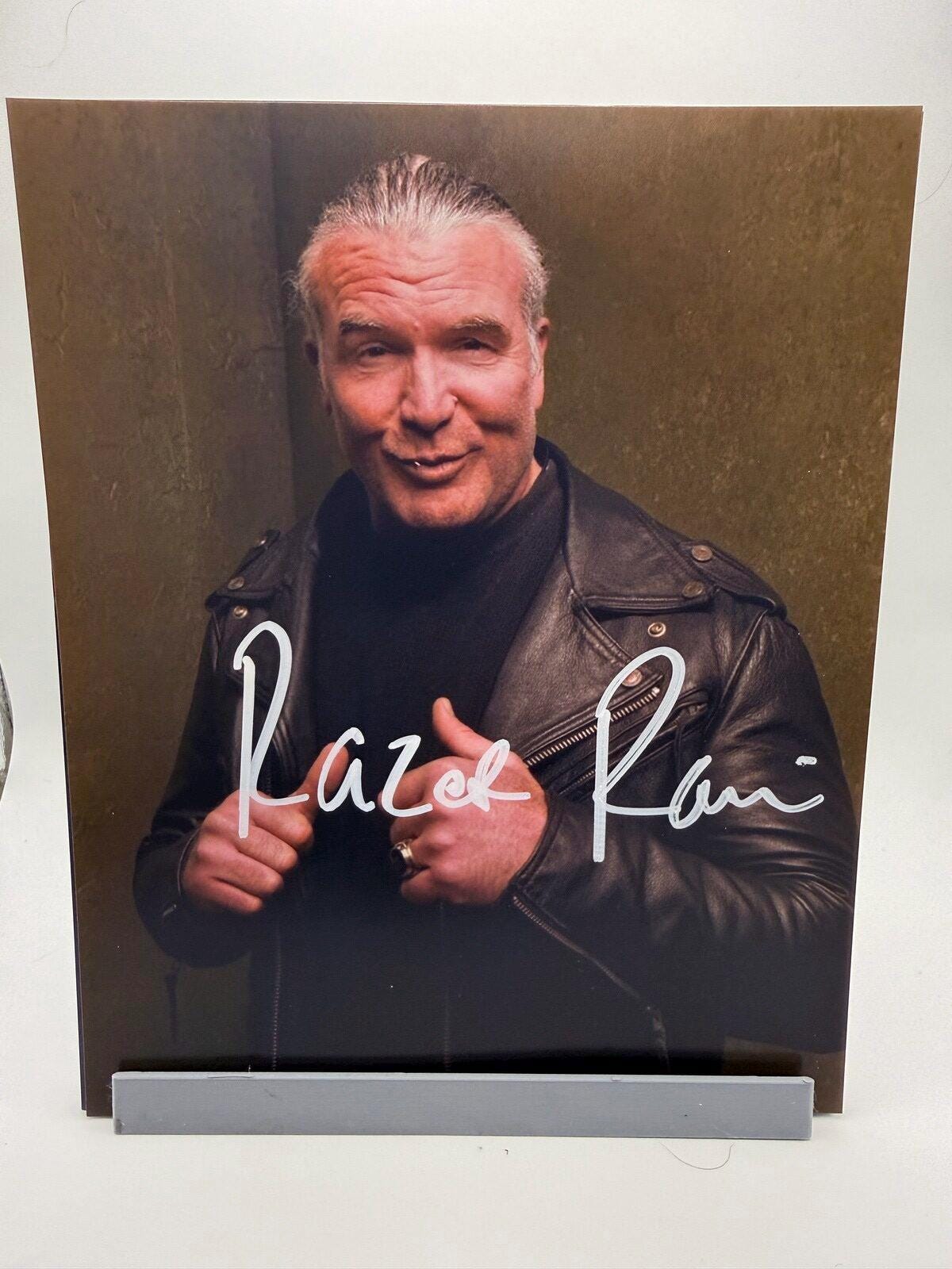 Razor Ramon Autograph Scott Hall Razor Ramon Rare WWE Signed Autographed Photo Authentic 8X10 ...
