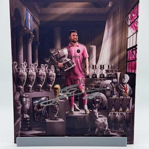 Lionel Messi Rare Art Signed Autographed Photo Authentic 8X10 COA