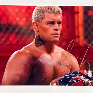 Cody Rhodes Hell In The Cell Signed Autographed Photo Authentic 8X10 COA