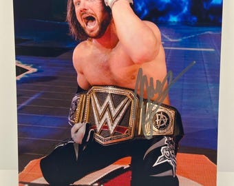 AJ Styles WWE Hand Signed 8x10 Photo With COA - Etsy