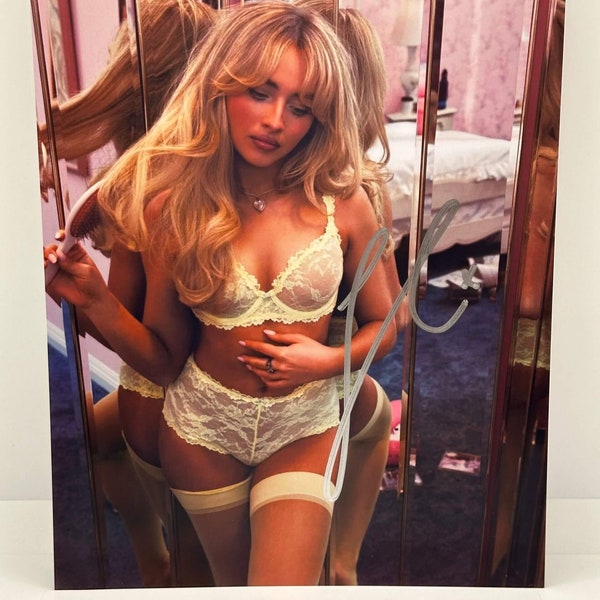 Sabrina Carpenter Yellow Bra And Panties Signed Autographed Photo Authentic 8X10 COA