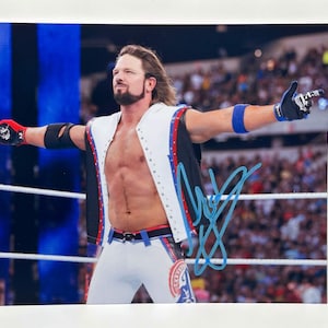 WWE　(元新日本プロレス) AJスタイルズ 直筆サイン入りフォトフレーム AJスタイルズ 直筆サイン入りフォトフレーム - メルカリ