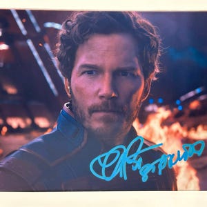 Chris Pratt Guardians Star Lord Signed Autographed Photo Authentic 8X10 COA