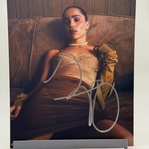 Zoe Kravitz sexy ondertekend gesigneerde foto authentiek 8 x 10 COA