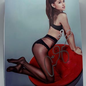 Ariana Grande Lingerie Signed Autographed Photo Authentic 8X10 COA
