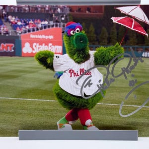Philly Phanatic Phillies Signed Autographed Photo Authentic 8X10 COA