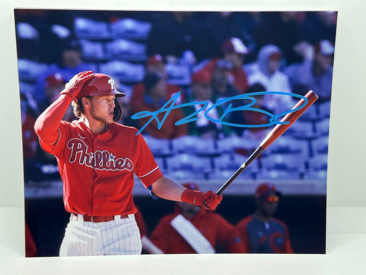 Alec Bohm Phillies Batting Signed Autographed Photo Authentic 8X10