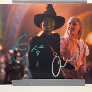 Cynthia Erivo Ariana Grande Wicked Dual Signed Signed Autographed Photo Authentic 8X10 COA